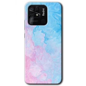 Xiaomi Redmi 10C Blue Art Baskılı Uyumlu Silikon Kılıf