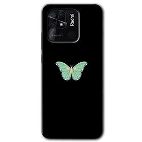 Xiaomi Redmi 10C Butterfly Tree Baskılı Uyumlu Silikon Kılıf