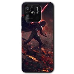 Xiaomi Redmi 10C Darh Vader Wars Baskılı Uyumlu Silikon Kılıf