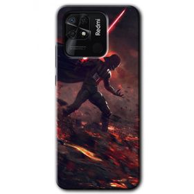 Xiaomi Redmi 10C Darh Vader Wars Baskılı Uyumlu Silikon Kılıf