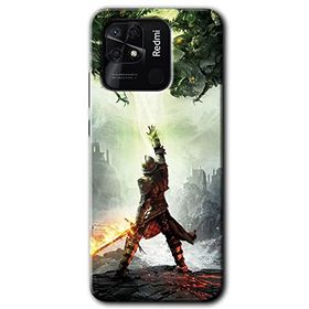 Xiaomi Redmi 10C Dragon Hunter Baskılı Uyumlu Silikon Kılıf