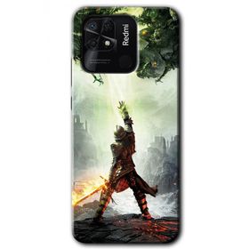 Xiaomi Redmi 10C Dragon Hunter Baskılı Uyumlu Silikon Kılıf