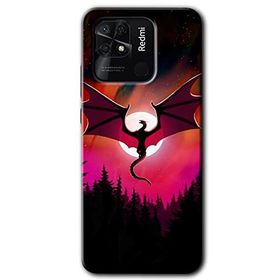 Xiaomi Redmi 10C Dragon Night Baskılı Uyumlu Silikon Kılıf