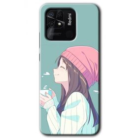 Xiaomi Redmi 10C Happy Girl Baskılı Uyumlu Silikon Kılıf