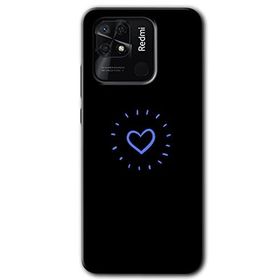 Xiaomi Redmi 10C Heart Strokes Baskılı Uyumlu Silikon Kılıf