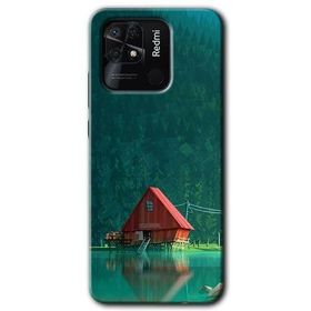 Xiaomi Redmi 10C House In Woods Baskılı Uyumlu Silikon Kılıf