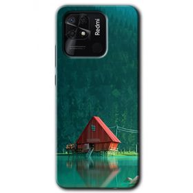 Xiaomi Redmi 10C House In Woods Baskılı Uyumlu Silikon Kılıf