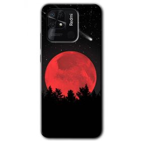 Xiaomi Redmi 10C Kanlı Ay Baskılı Uyumlu Silikon Kılıf