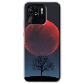 Xiaomi Redmi 10C Kanlı Ay Baskılı Uyumlu Silikon Kılıf