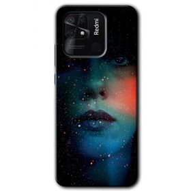 Xiaomi Redmi 10C Karanlık Kadın Baskılı Uyumlu Silikon Kılıf