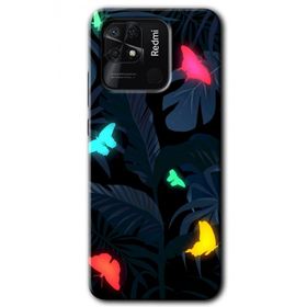 Xiaomi Redmi 10C Lighter Butterfly Baskılı Uyumlu Silikon Kılıf