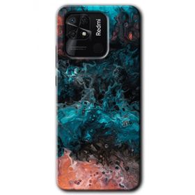 Xiaomi Redmi 10C Liquid Colorfull Baskılı Uyumlu Silikon Kılıf