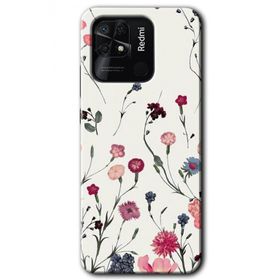 Xiaomi Redmi 10C Mat Çiçek Baskılı Uyumlu Silikon Kılıf