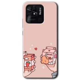 Xiaomi Redmi 10C Meyveli Süt Baskılı Uyumlu Silikon Kılıf