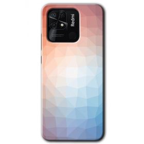 Xiaomi Redmi 10C Polygon Graident 3 Baskılı Uyumlu Silikon Kılıf