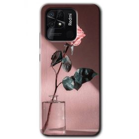 Xiaomi Redmi 10C Retro Gül Baskılı Uyumlu Silikon Kılıf