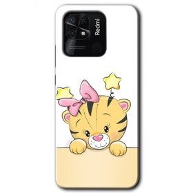 Xiaomi Redmi 10C Sevimli Kedi Baskılı Uyumlu Silikon Kılıf