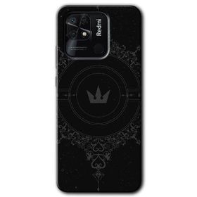 Xiaomi Redmi 10C Siyah Mandala 1 Baskılı Uyumlu Silikon Kılıf