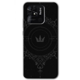 Xiaomi Redmi 10C Siyah Mandala 1 Baskılı Uyumlu Silikon Kılıf