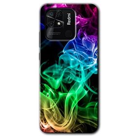 Xiaomi Redmi 10C Smoke Colorful Baskılı Uyumlu Silikon Kılıf