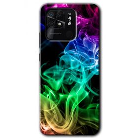 Xiaomi Redmi 10C Smoke Colorful Baskılı Uyumlu Silikon Kılıf