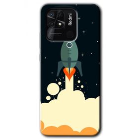 Xiaomi Redmi 10C Space Smoke Baskılı Uyumlu Silikon Kılıf