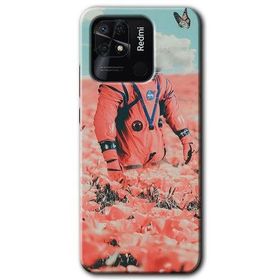 Xiaomi Redmi 10C Uzay Bahçesi Baskılı Uyumlu Silikon Kılıf