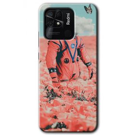Xiaomi Redmi 10C Uzay Bahçesi Baskılı Uyumlu Silikon Kılıf