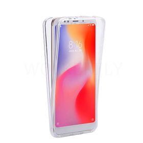 Xiaomi Redmi 5 Plus Ön Arka Şeffaf Silikon Cep Telefonu Kılıfı