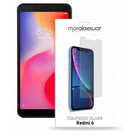 Xiaomi Redmi 6 Temperli Ekran Koruyucu Uyumlu Kırılmaz Cam
