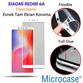 Xiaomi Redmi 6A Temperli Ekran Koruyucu Uyumlu Kırılmaz Cam