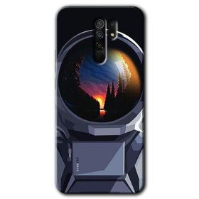 Xiaomi Redmi 9 Astronot Baskılı Uyumlu Silikon Kılıf