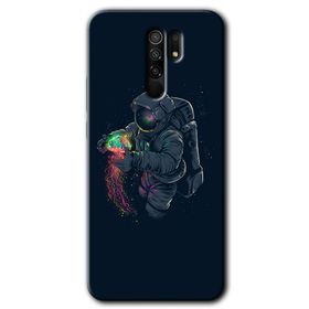 Xiaomi Redmi 9 Astronot Kıyafeti Baskılı Uyumlu Silikon Kılıf