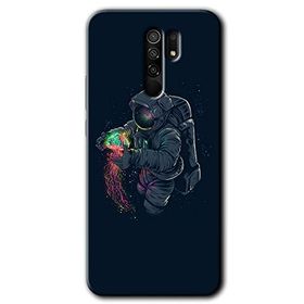 Xiaomi Redmi 9 Astronot Kıyafeti Baskılı Uyumlu Silikon Kılıf