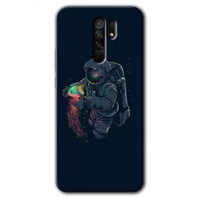 Xiaomi Redmi 9 Astronot Kıyafeti Baskılı Uyumlu Silikon Kılıf