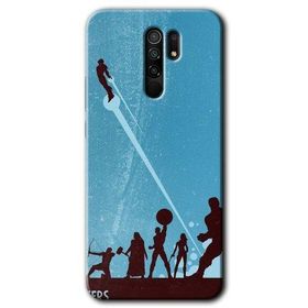 Xiaomi Redmi 9 Avengers Team Baskılı Uyumlu Silikon Kılıf