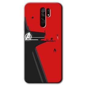 Xiaomi Redmi 9 Avengers Tower Baskılı Uyumlu Silikon Kılıf