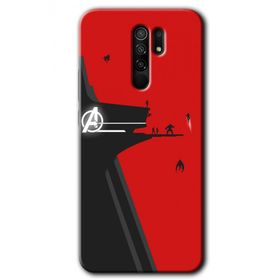 Xiaomi Redmi 9 Avengers Tower Baskılı Uyumlu Silikon Kılıf