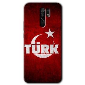 Xiaomi Redmi 9 Ayyıldız Türk Baskılı Uyumlu Silikon Kılıf