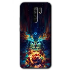 Xiaomi Redmi 9 Ballı Baykuş Baskılı Uyumlu Silikon Kılıf