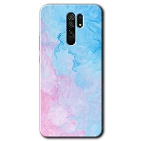 Xiaomi Redmi 9 Blue Art Baskılı Uyumlu Silikon Kılıf