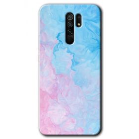 Xiaomi Redmi 9 Blue Art Baskılı Uyumlu Silikon Kılıf