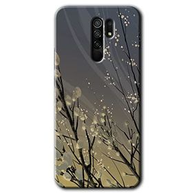 Xiaomi Redmi 9 Branches Flowers Baskılı Uyumlu Silikon Kılıf