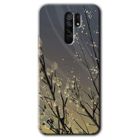 Xiaomi Redmi 9 Branches Flowers Baskılı Uyumlu Silikon Kılıf