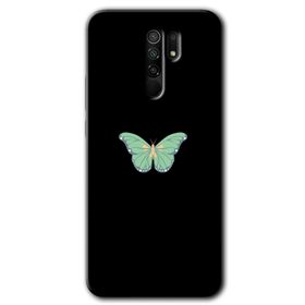 Xiaomi Redmi 9 Butterfly Tree Baskılı Uyumlu Silikon Kılıf