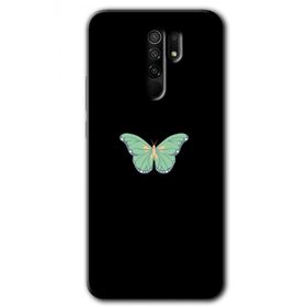 Xiaomi Redmi 9 Butterfly Tree Baskılı Uyumlu Silikon Kılıf