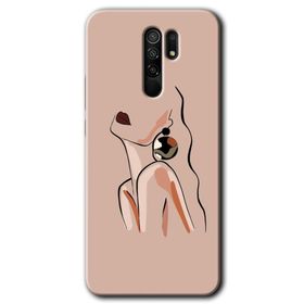 Xiaomi Redmi 9 Çizim Silüet Baskılı Uyumlu Silikon Kılıf