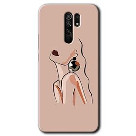 Xiaomi Redmi 9 Çizim Silüet Baskılı Uyumlu Silikon Kılıf