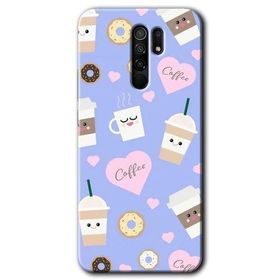 Xiaomi Redmi 9 Coffee Cake Baskılı Uyumlu Silikon Kılıf