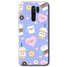 Xiaomi Redmi 9 Coffee Cake Baskılı Uyumlu Silikon Kılıf